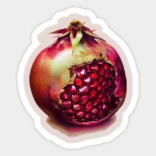 Pomegranate Seeds Shining like Jewels Sticker